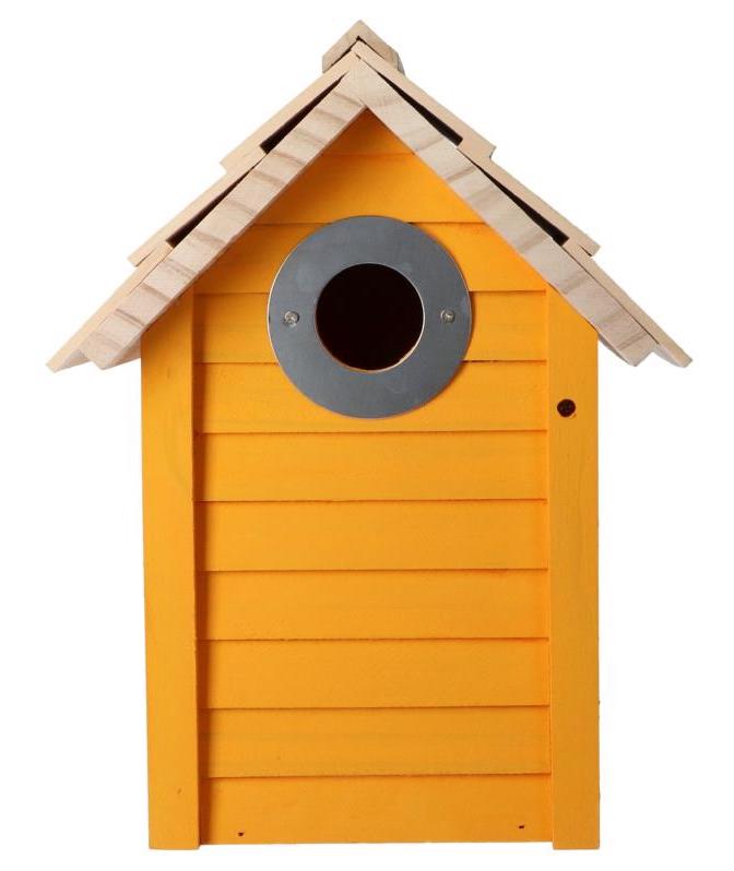 Nest box - orange (birdhouse)
