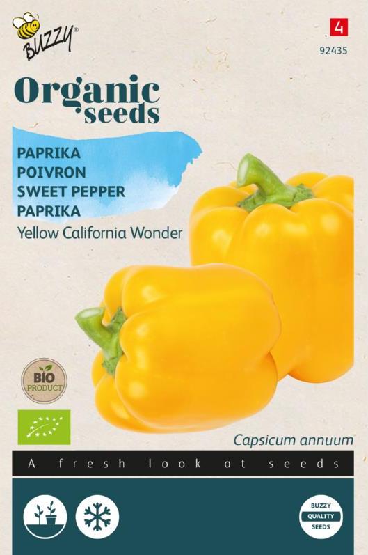 Organic Yellow Paprika (California Wonder)