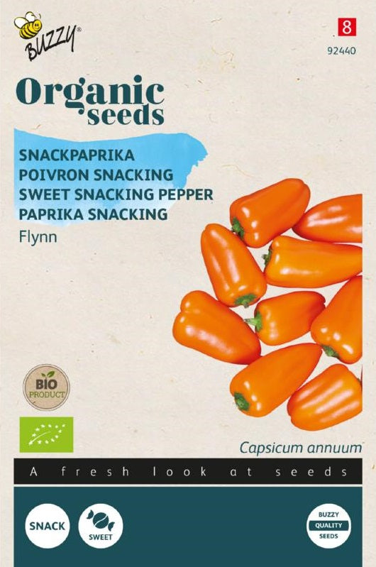 Organic Snack Pepper (Orange)