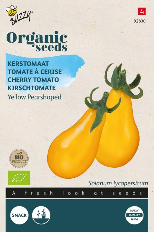 Organic Tomato (Yellow Pearshaped)