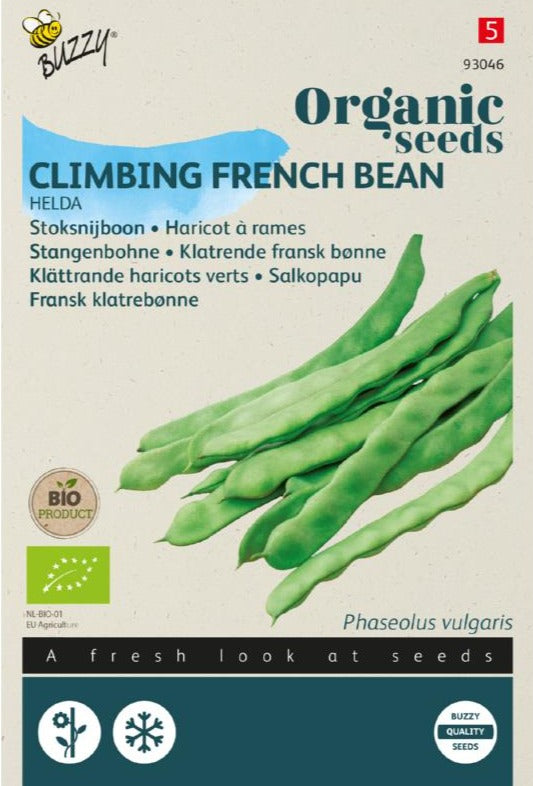 Organic Pole French Bean Helda